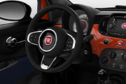 Volante in tecno-pelle con comandi